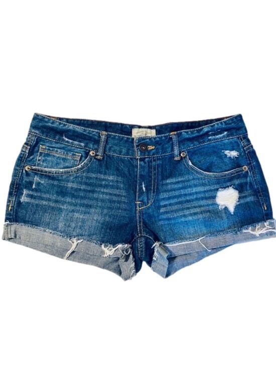 Aeropostale Pants - Aeropostale Low Rise Denim Distressed Cut Off Jean Shorts